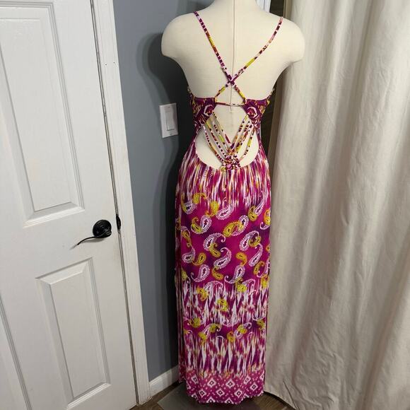 Sievergate Maxi Spaghetti Strap Boho Dress, L - Picture 2 of 6